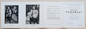 Exposition Hélène Perdriat. Du 12 juillet au 27 juillet 1937. Galerie Charpentier, 74 Faubourg Sa...