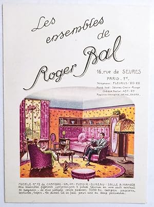 Les ensembles Roger Bal, 16 rue de Sèvres Paris. 7e.