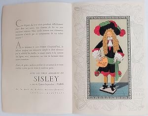 Carte de voeux de la Maison Sisley, 2 rue du Quatre-Septembre à Paris.