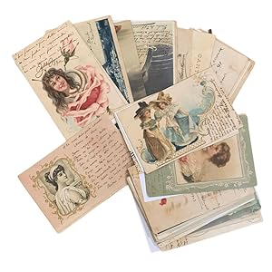 Collection of 36 Postcards Written by Cuba's Intelligentsia to an Enigmatic Lady in Havana