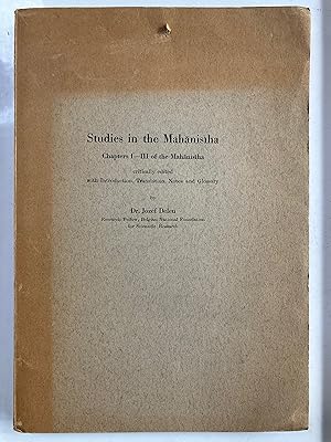 Studies in the Mahanisiha; chapters I-III of the Mahanisiha