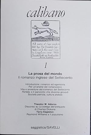 La prosa del mondo. Il romanzo inglese del Settecento