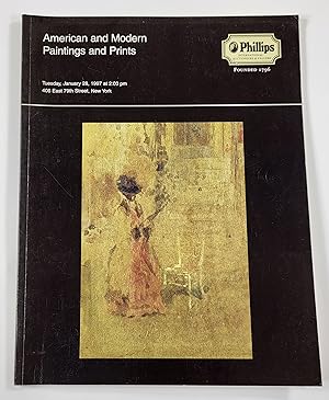 Phillips: American and Modern Paintings and Prints. New York: January 28, 1997