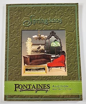 Fontaines: Spring 2003 Auction. Pittsfield, MA: May 16, 17 & 18, 2003