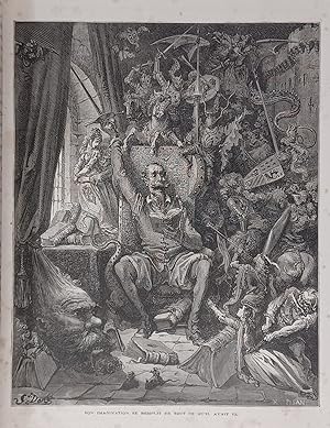 DON QUIXOTE 2 vol. in folio (1869), with 370 illustrations by Gustave Doré, 120 full page. In French