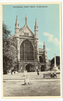 Winchester Cathedral West Front Postcard