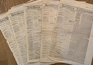 [California, Newspapers] Six 1873 Issues of the Southern Californian Newspaper