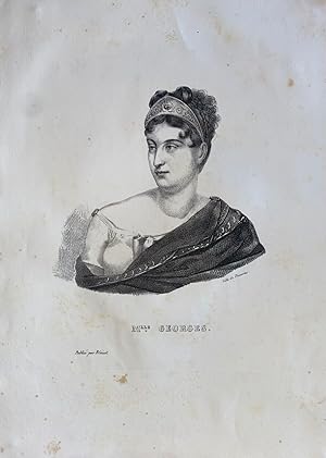 GRAVURE 19ème MADEMISELLE GEORGES ACTRICE