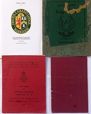Bye-Laws Lodge Thistle No. 1014 S.C. Barbados Plus Three Books of Bye-Laws from Barbados & Trinid...