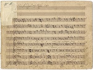 Autograph musical manuscript full score, signed and dated 1740 from the composer's Statui ei domi...