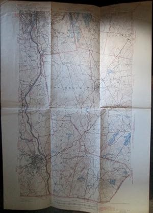 Topographic Map New Hampshire, Manchester Quadrangle. United States Department of the Interior Ge...