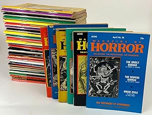 MAGAZINE OF HORROR. (Thirty-six issues, all published)