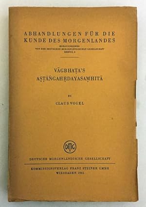 Vagbhata's Astangahrdayasamhita : The first five chapters of its Tibetan version