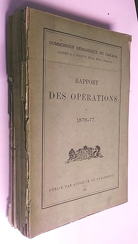 Rapport des opérations de 1876-77