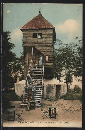 Carte postale Sannois, Le vieux Moulin, Alte Mühle