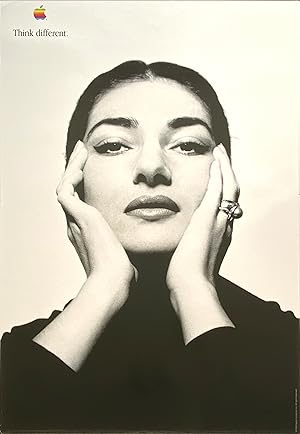 Original Vintage Poster - Apple - Think Different: Maria Callas