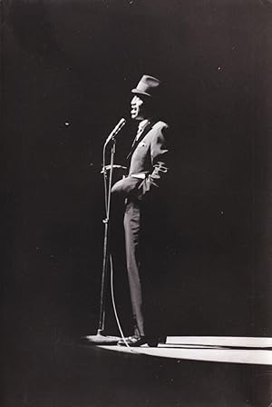 Original photograph of Sammy Davis Jr. performing onstage at the Olympia in Paris, 1964