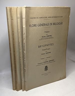 Bryophytes - VOLUME 1 fascicules 1 à 3 + VOLUME 2 fascicule I - édités ente 1955 et 1959