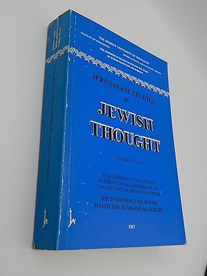 Jerusalem Studies in Jewish Thought, Volume VI (volume 6 only)