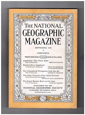 National Geographic Magazine - September, 1930. Jugoslavia (Yugoslavia) Ten Years After/ Rustic L...