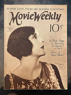 Movie Weekly Magazine: August 9, 1924 Alma Rubens (Vol. IV, No. 27)