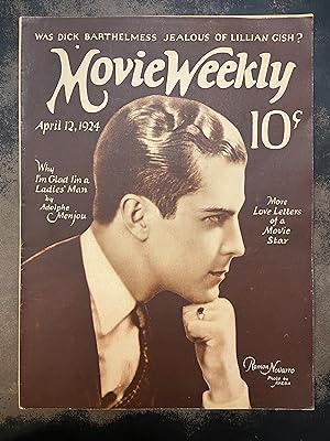 Movie Weekly Magazine: April 12, 1924 Ramon Navarro (Vol. IV, No. 9)