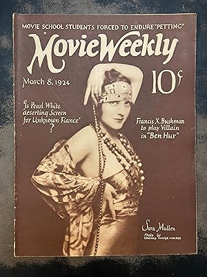 Movie Weekly Magazine: March 8, 1924 Sara Mullen (Vol. IV, No. 5)