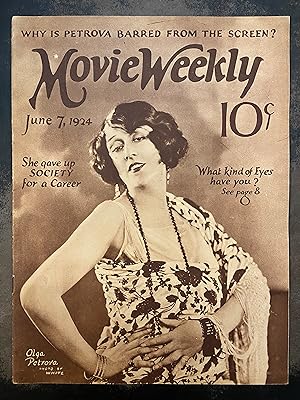 Movie Weekly Magazine: June 7, 1924 Olga Petrova (Vol. IV, No. 18)