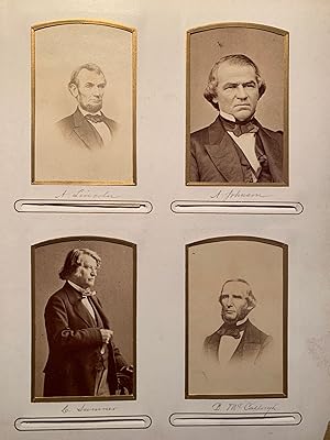 Civil War Era CDV Album with 120 Images--Lincoln, Assassination Chair, Booth, Confederate Officer...