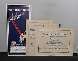 P & A Campbell's White Funnel Fleet - A Collection of 17 Publicity Leaflets and Timetables from t...