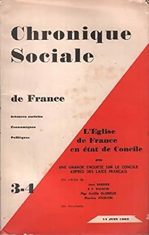 Chronique sociale de France n?3-4 - Collectif