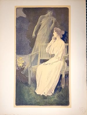 ANDANTE NOCTURNE pour l'Estampe Moderne. Lithographie originale en couleurs.