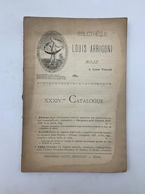 Omnium des livres precieux par L. Arrigoni. Milano. Corso Venezia, 6 XXXIV catalogue