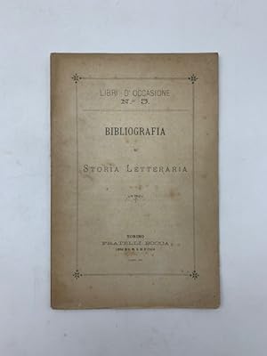 Bibliografia e storia letteraria. Libri d'occasione n. 5 (Bocca)