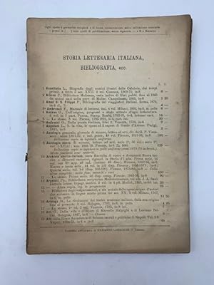 Catalogo n. 27 di libri d'occasione della libreria antiquaria di Ermanno Loescher in Torino. Lett...