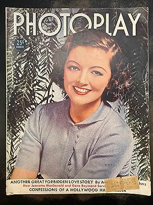 Photoplay Magazine: August 1938, Myrna Loy (Vol. LII., No. 8)