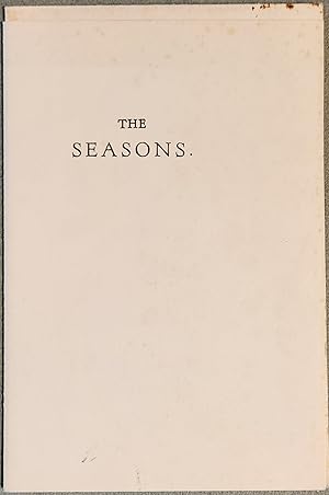 The Seasons (proof copy?)