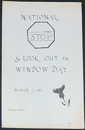 National STOP & Look Out the Window Day. March 25, 1965 [broadside]