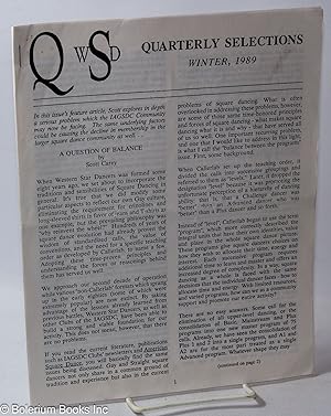 QWSD: Quarterly Selections; Winter 1989: a question of balance