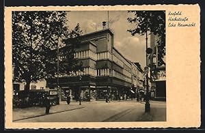 Ansichtskarte Krefeld, Hochstrasse, Ecke Neumarkt