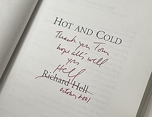 Hot and Cold [Inscribed to Tom Verlaine] essays poems lyrics notebooks pictures fiction
