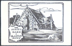 Glastonbury Abbot's Barn 1928 Postcard