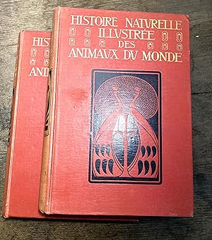 Histoire naturelle illustrée des animaux du monde. Deux volumes.