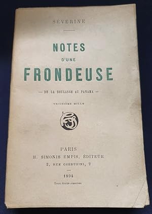 Notes d'une frondeuse - De la boulange au Panama