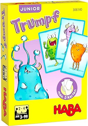 HABA 306140 - Trumpf Junior, Kartenspiel ab 3 Jahren, Bunt