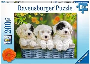 Ravensburger Kinderpuzzle - 12765 Kuschelige Welpen - Hunde-Puzzle für Kinder ab 8 Jahren, mit 20...