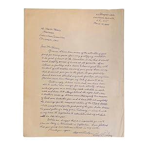 Autograph Letter Signed from Virgil Finlay to Charles Tanner