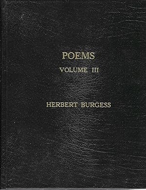 Poems. Volume III [SIGNED]