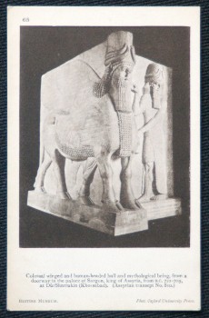 Human Headed Bull British Museum Postcard