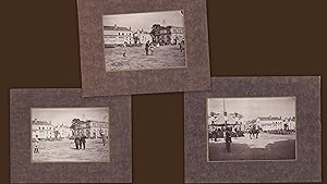 Laval. - 3 Photographies Originales. - Place du 11 Novembre, avec le Général de Brigade Hubert Bo...